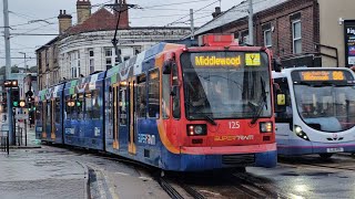 Sheffield SuperTram 125 From Meadowhall To Middlewood [upl. by Aikemaj]