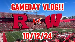 Rutgers vs Wisconsin GAMEDAY Vlog  101224  EMBARRASSING [upl. by Alehc]