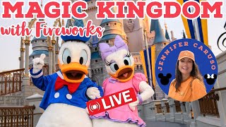 🔴LIVE Magic Kingdom Walt Disney World with Fireworks [upl. by Pru]