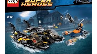 LEGO 76034 Batboat Harbor Pursuit Instructions LEGO DC COMICS SUPER HEROES 2015 [upl. by Faina]