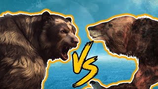 Short Faced Bear VS Giant Ground Sloth  Size Comparison [upl. by Yendys631]