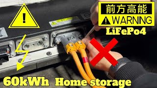 Wiring a BYD Atto 3 Battery for solar and grid storage 60kWh lifepo4 [upl. by Uel494]