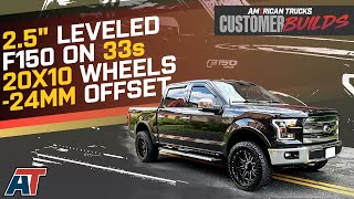 Leveled F150 on 33s with Fuel Wheels 20x10 Wheels amp 24mm Offset  AmericanTrucks Customer Builds [upl. by Locin389]