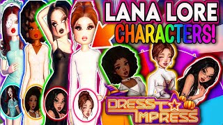 😱RECREATING All Of The LANA LORE NPCS In DRESS TO IMPRESS tutorial dresstoimpress viralvideo [upl. by Annehsat]