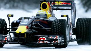 F1 car on frozen lake  Red Bull Racing returns to Quebec [upl. by Aihsik895]