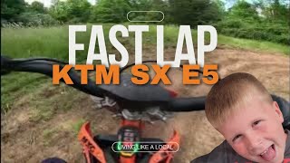 Dad Told Me To Do A FAST LAP on my KTM SX E5 Electric Dirtbike [upl. by Denzil]