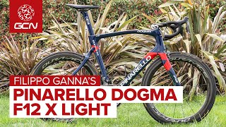 Filippo Gannas Pinarello Dogma F12 X Light  Ineos Grenadiers Rim Brake Race Bike [upl. by Alyn]