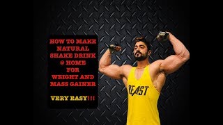 ULTRA MASS GAINER SHAKE  Home made recipe [upl. by Niamrahc]