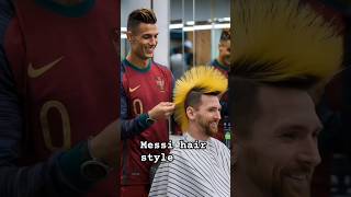 Messi New Hair Style ai ronaldo messi [upl. by Valora]