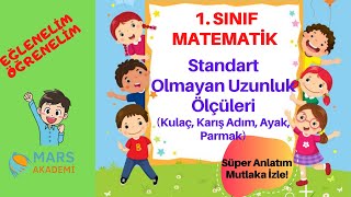 1 Sınıf Matematik Standart Olmayan Uzunluk Ölçüleri Konu anlatımı ve Örnek Soru Çözümleri [upl. by Ecilahs]