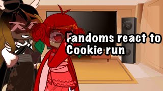 Fandoms react to Cookie run 44 [upl. by Anitsyrk]