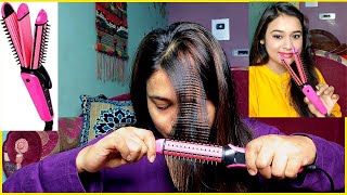 Nova 3 in 1 hair curlerstraightenercrimper REVIEW amp DEMOonly 399 [upl. by Anitsuj]