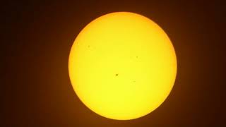 Soleil  Bresser Messier 1021000  oc 28mm  Zoom 17 x Smartphone 4 nov 24  Vidéo non traitée 1 [upl. by Threlkeld]