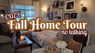 COZY NO TALKING Fall Home Tour 2024 with Smooth Jazz  Autumn Apartment Decorating Ideas [upl. by Chessa485]