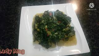 Recette des Légumes vert congolais  Epinards  spinach  Congolese food [upl. by Esilenna738]