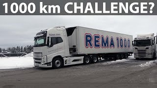 Rema 1000 Volvo FH electric truck real world range test [upl. by Worra789]