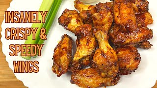 The Secret to Crispy Air Fryer Chicken Wings with Buffalo Sauce [upl. by Anahpos114]