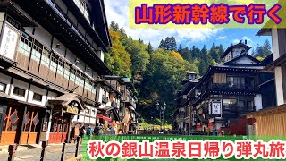 鉄道開業150周年JR東日本パス山形新幹線で銀山温泉に日帰りで行ってみた [upl. by Deery]