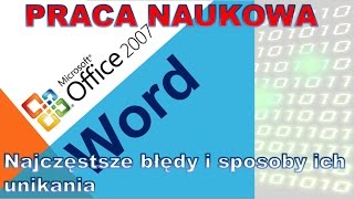 025 Praca dyplomowa cz 5 najczęstsze błędy [upl. by Eseekram]