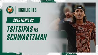 Tsitsipas vs Schwartzman Round 3 Highlights  RolandGarros 2023 [upl. by Nnaeed]