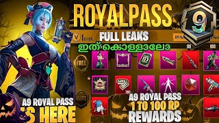 A9 ROYALPASS NEW CHANGES  ROYAL PASS 1 TO 100 REWARDS IN BGMI  FREE UPGRADE GUN  CKD GAMER [upl. by Tudela382]