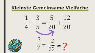 Kleinste Gemeinsame Vielfache  Bruchrechnung Beispiele  KGV  Wissenswelt Mathe [upl. by Naicad]