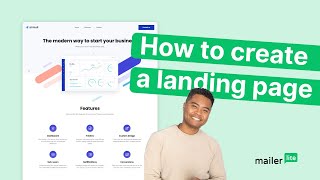 How to Create Landing Pages That Convert  MailerLite tutorial [upl. by Mourant]