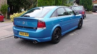 Loud Vauxhall Vectra VXR acceleration Brutal exhaust sound [upl. by Hsenid]