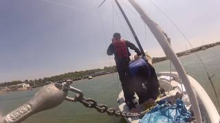 Laser Stratos Keel sailing from Calshot to Bembridge [upl. by Enelegna978]