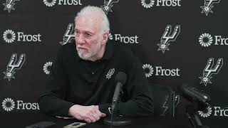 202324 San Antonio Spurs Season  Gregg Popovich PostGame Interview 1192024 [upl. by Ettelra773]