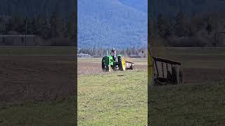 John Deere B with 34 Manure Spreader [upl. by Neimad]