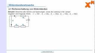 Elektrotechnik 21 Reihenschaltung von Widerständen [upl. by Auqinom]