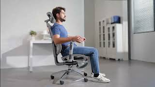 Musso Ergonomic Chair H80 Pro Height Adjustment Seat Depth Adjustment Backrest Tilt Adjustment [upl. by Ecinahc292]