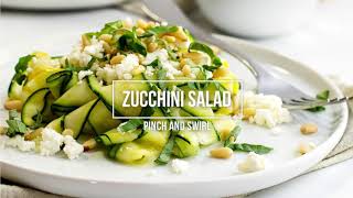 How to Make Raw Zucchini Salad [upl. by Ademordna]