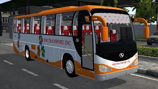 Bussid Mod HM Transport Inc Kinglong XMQ6119T Dimple Star Transport Orange Livery [upl. by Arrat]