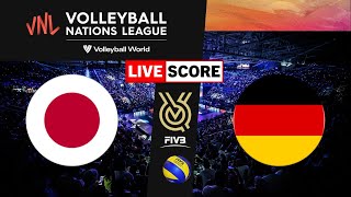 VNL Live  JAPAN vs GERMANY  2024 Volleyball Nations League MENs Tournament Live Score [upl. by Towrey]