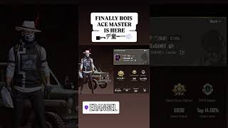 FINALLY BOIS ACE MASTER IS HERE  trending bgmi viralshorts shorts bgmirankpush [upl. by Joey693]