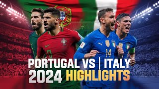 Portugal vs Italy  World Cup Qualification 2026  Gameplay Highlights [upl. by Mandle]