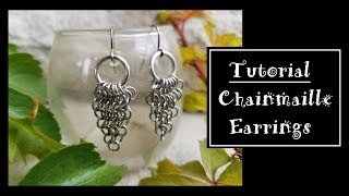 DIY Chainmail Earrings [upl. by Tortosa]