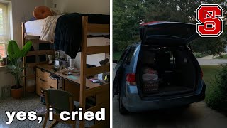 college movein vlog  dorm tour NCSU [upl. by Airdnat]