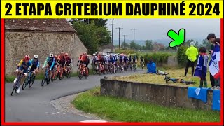 2 ETAPA CRITERIUM DAUPHINE 2024 BESTIAL SUBIDA REMCO ROGLIC y BUITRAGO [upl. by Onitnerolf]