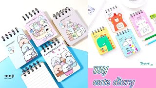 Diy spiral diary without spiral💖  cute diary making idea sifaamazingcraft [upl. by Neerihs]