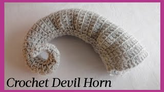 Crochet Devil Horns Halloween [upl. by Halstead]