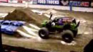 Monster Jam Grave Digger and Motocross Jumper [upl. by Burrill121]