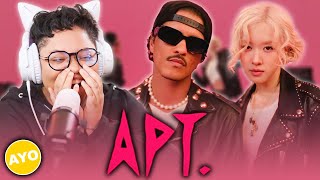 ROSÉ amp Bruno Mars  APT Official Music Video  Reaction [upl. by Ahsilram]