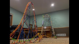 Falcons Flight  A Knex Roller Coaster Recreation  Six Flags Qiddiya  Worlds Largest Coaster [upl. by Cohla]