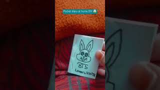 How to make a pocket diary at home😱😱 craft creativity cutting cute [upl. by Altman]