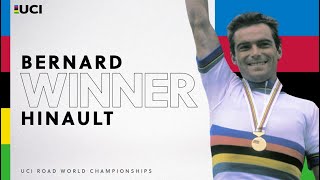 Winning rainbow stripes with Bernard Hinault FRA  100 years of passion [upl. by Phonsa714]