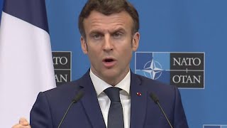 E Macron fait le point après le sommet de lOtan  lintégrale en Replay [upl. by Cogen]