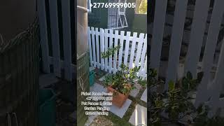 Picket Fence Panels 📞27 769 999 005📠Pet Fences amp GatesPatio amp Garden FencingGrave Fencing [upl. by Nilrem484]